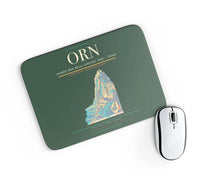 Thumbnail for Ahmed Ben Bella Airport (ORN) design on dark green rectangle mouse pad