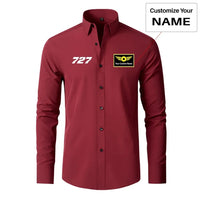 Thumbnail for 727 Flat Text Designed Long Sleeve Shirts - view 13