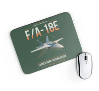 Thumbnail for F-A-18E Super Hornet design on dark green rectangle mouse pad