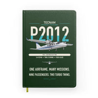 Thumbnail for Tecnam P2012 Traveller design on dark green notebook