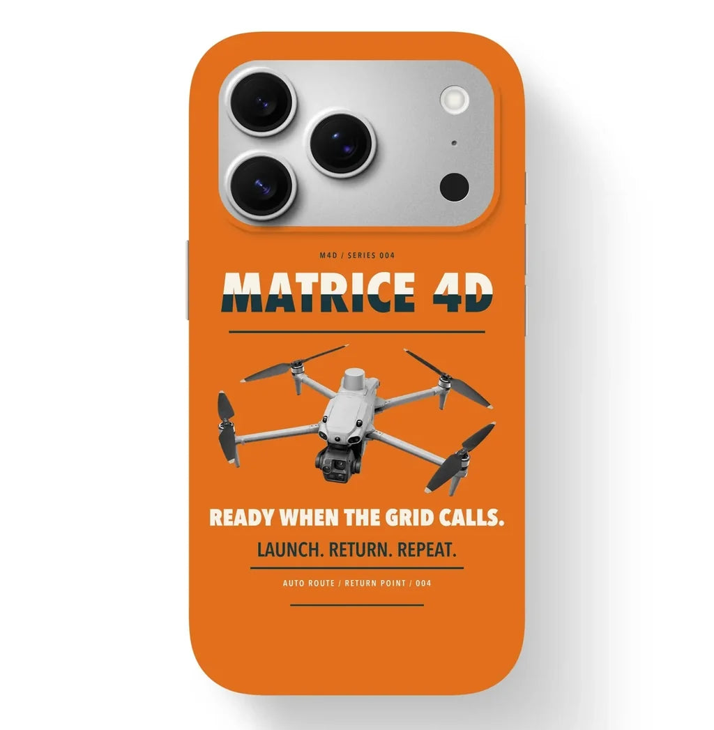 DJI Matrice 4D Case design on orange iphone case
