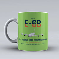 Thumbnail for E-6B Mercury design on light green ceramic mug, double-side print