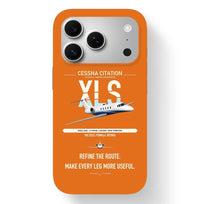 Thumbnail for Cessna Citation XLS design on orange magsafe iphone case, for iPhone 17 Pro