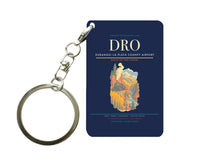 Thumbnail for Durango–La Plata County Airport (DRO) design on navy blue key chain