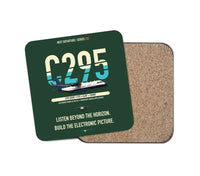 Thumbnail for Airbus C295 SIGINT design on dark green 1 piece coaster