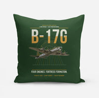 Thumbnail for B-17G Flying Fortress design on dark green pillow