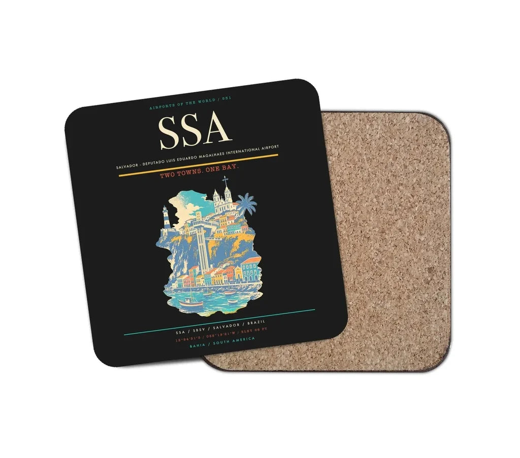 Salvador - Deputado Luis Eduardo Magalhaes International Airport SSA Coaster 1-Piece - Black