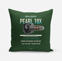 Thumbnail for PEARL 10X design on dark green pillow