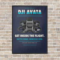 Thumbnail for DJI Avata vertical canvas print - framed - navy blue background