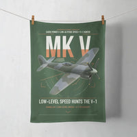 Thumbnail for Hawker Tempest Mk V design on dark green towel