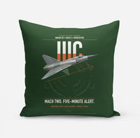 Thumbnail for Dassault Mirage IIIC design on dark green pillow