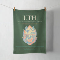 Thumbnail for Udon Thani International Airport (UTH) design on dark green towel