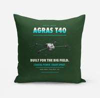 Thumbnail for DJI Agras T40 design on dark green pillow