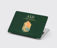 Thumbnail for Dimokritos Airport (AXD) design on dark green MacBook case