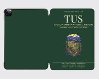 Thumbnail for Tucson International Airport (TUS) design on dark green ipad tablet case