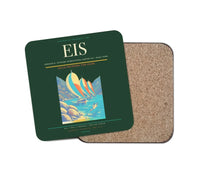 Thumbnail for Terrance B. Lettsome International Airport (EIS) design on dark green 1 piece coaster
