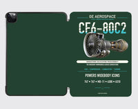 Thumbnail for CF6-80C2 design on dark green ipad tablet case