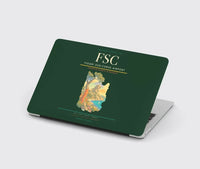 Thumbnail for Figari Sud-Corse Airport (FSC) design on dark green MacBook case