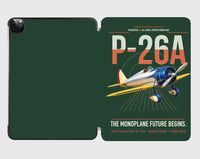 Thumbnail for Boeing P-26A Peashooter design on dark green ipad tablet case