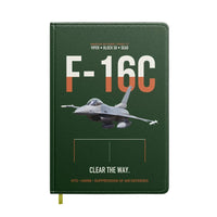 Thumbnail for F-16C Block 50 Clear The Way design on dark green notebook