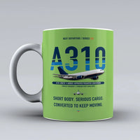 Thumbnail for A310-200P2F Mug design on light green airbus