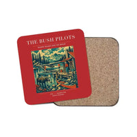 Thumbnail for The Bush Pilots - Designed Coasters design on red 1-piece