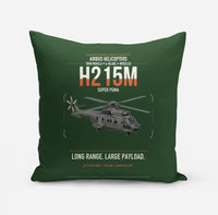 Thumbnail for Airbus H215M design on dark green pillow