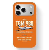 Thumbnail for Daher TBM 980 design on orange magsafe iphone case, for iPhone 17 Pro