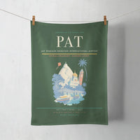 Thumbnail for Jay Prakash Narayan International Airport (PAT) design on dark green towel