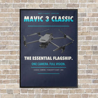 Thumbnail for DJI Mavic 3 Classic vertical canvas print - framed - navy blue background