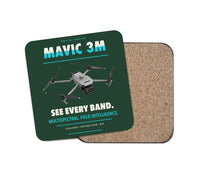 Thumbnail for DJI Mavic 3 Multispectral design on dark green 1 piece coaster