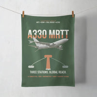 Thumbnail for Airbus A330 MRTT design on dark green towel