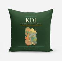 Thumbnail for Wolter Monginsidi Airport (KDI) design on dark green pillow