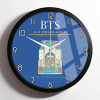 Thumbnail for M. R. Stefanik Airport BTS Wall-Clock Framed - Blue