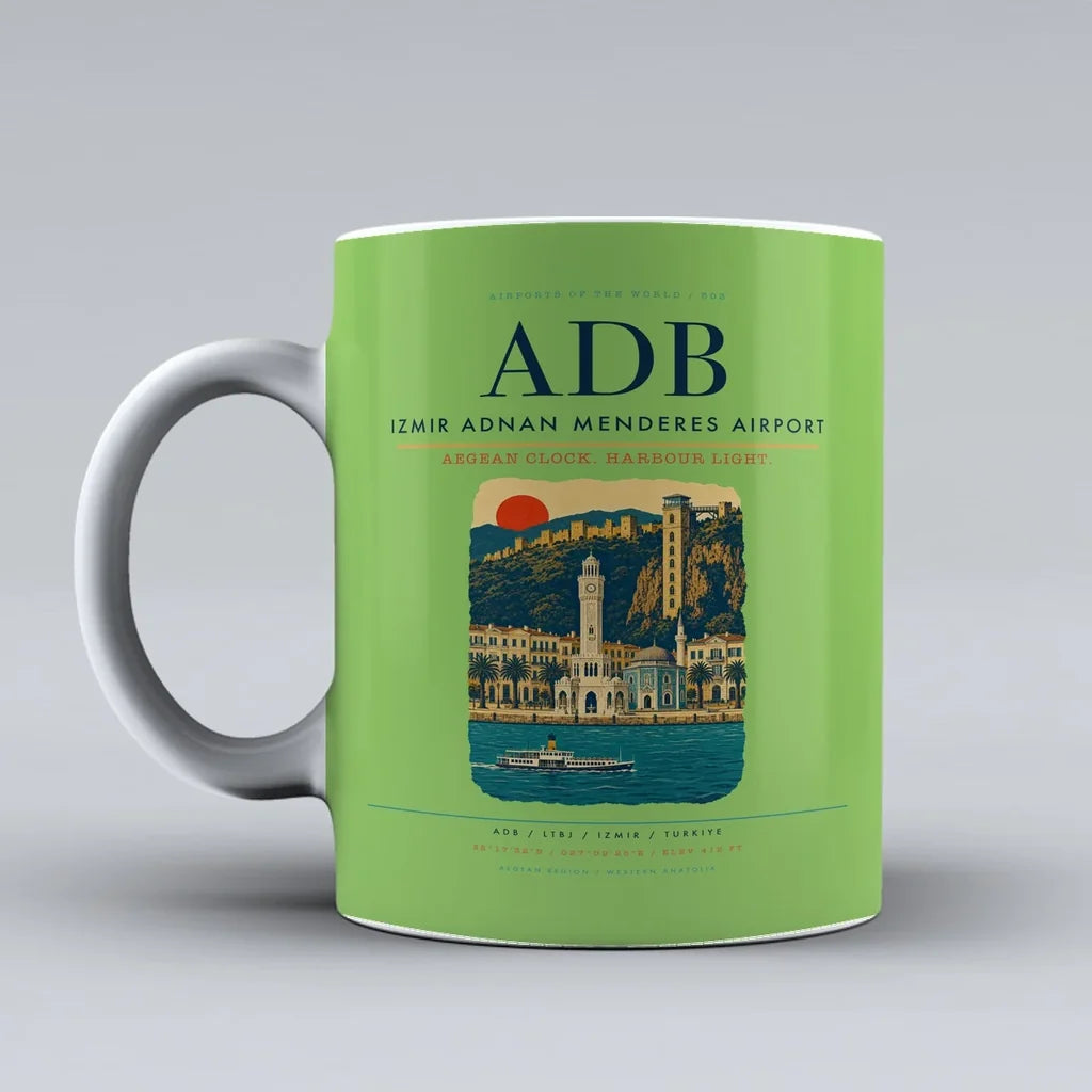 Izmir Adnan Menderes Airport ADB Mug - Light Green