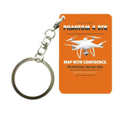 Thumbnail for DJI Phantom 4 RTK Key Chain design on orange key chain
