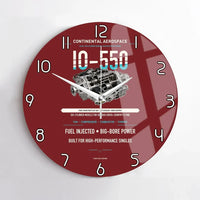 Thumbnail for IO-550 design on dark red no frame wall clock
