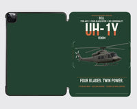 Thumbnail for Bell UH-1Y Venom design on dark green ipad tablet case