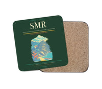 Thumbnail for Simón Bolívar International Airport (SMR) design on dark green 1 piece coaster