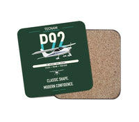 Thumbnail for Tecnam P92 Echo MkII design on dark green 1 piece coaster