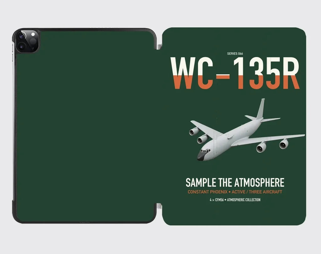 WC-135R Constant Phoenix design on dark green ipad tablet case