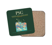 Thumbnail for Petersburg James A. Johnson Airport (PSG) design on dark green 1 piece coaster