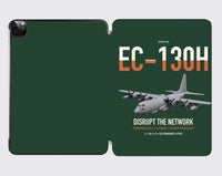 Thumbnail for EC-130H Compass Call design on dark green ipad tablet case