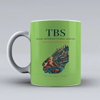 Thumbnail for International Airport TBS Mug design on light green tbilisi