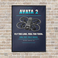 Thumbnail for DJI Avata 2 vertical canvas print - framed - navy blue background