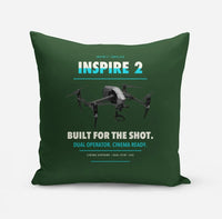 Thumbnail for DJI Inspire 2 design on dark green pillow