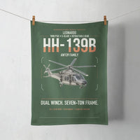 Thumbnail for Leonardo HH-139B design on dark green towel