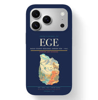 Thumbnail for Vail Airport (EGE) design on navy blue iPhone 17 Pro MagSafe case