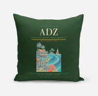Thumbnail for Gustavo Rojas Pinilla International Airport (ADZ) design on dark green pillow