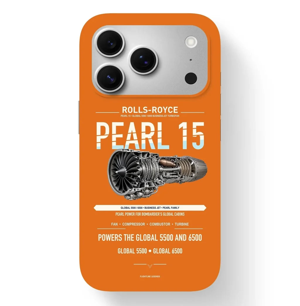 PEARL 15 Case design on orange iphone case
